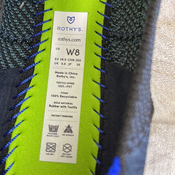 Rothy’s RETIRED Navy Plaid Loafers - Picture 11 of 13